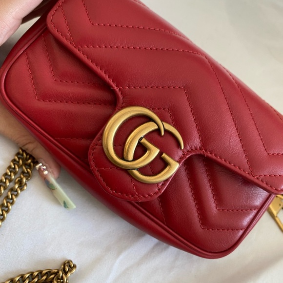 SOLD | Super mini Gucci marmont red authentic - Picture 2 of 6
